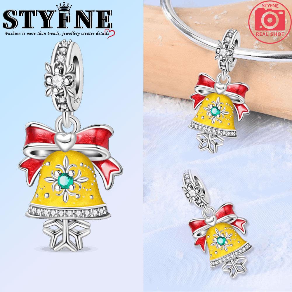 Original Copper Charms Beads Winter Snowflake Snowman Igloo Penguin Pendant Fit Bracelet Women Jewelry Gift