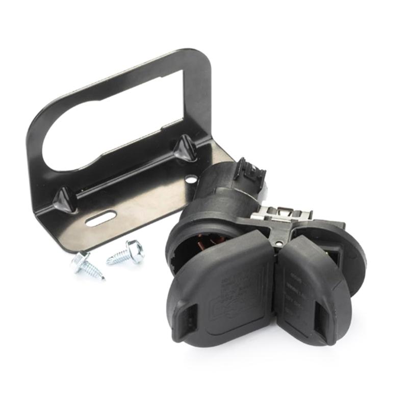 

High Current 50A Waterproof ABS Trailer Wiring Harness Connector for F150 F250 F350 Trucks FU5Z-14489-A Quick Install 1