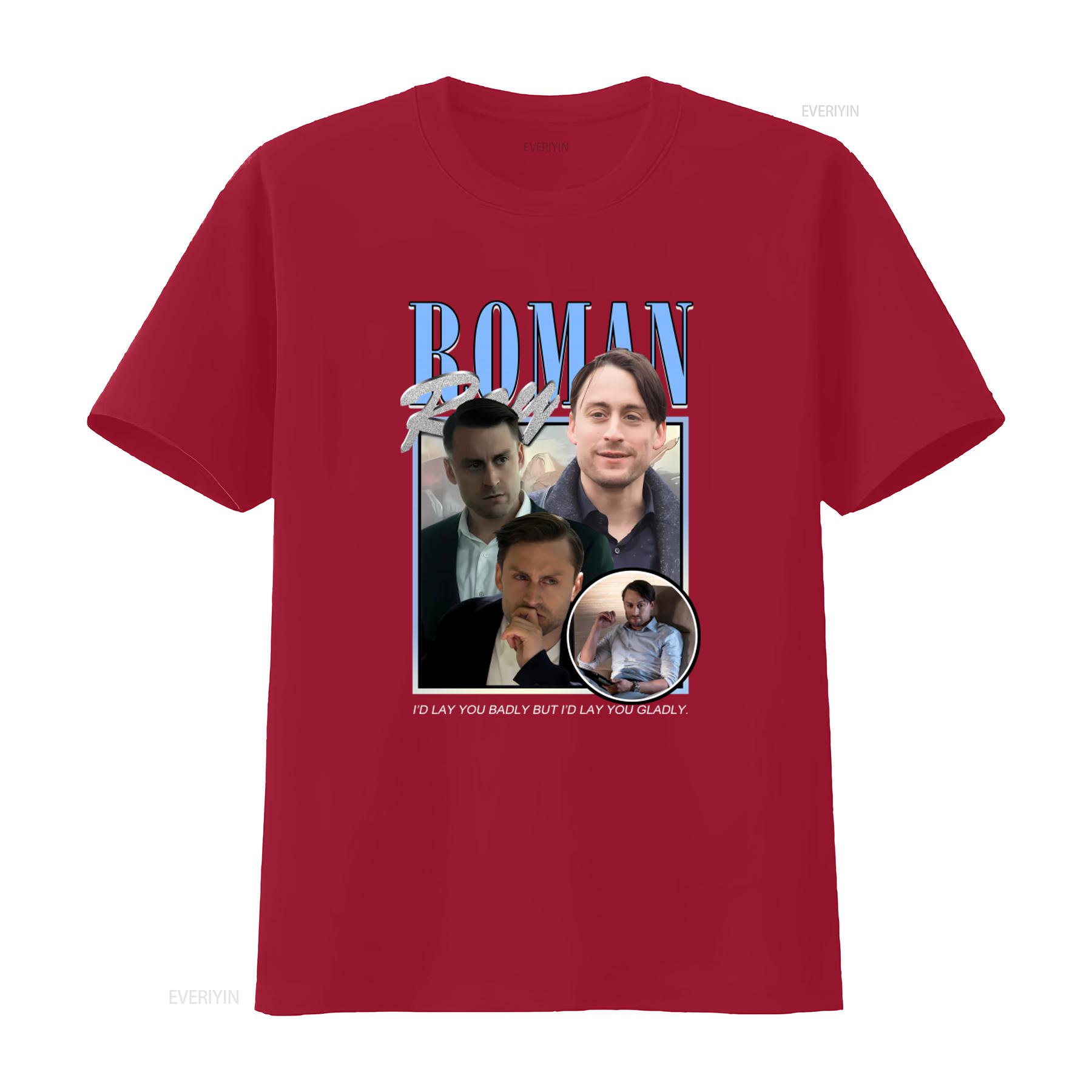 

Roman Roy T Shirt for Men Succession TV Show Inspired Print vintage Washed graphic Breathable Stretched streetwear fashion S