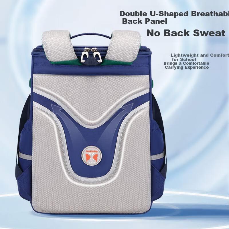 COOLBABY Primary School Backpack Children Ergonomic Lightweight Boys Girls Grades 1-3-6 Large Capacity