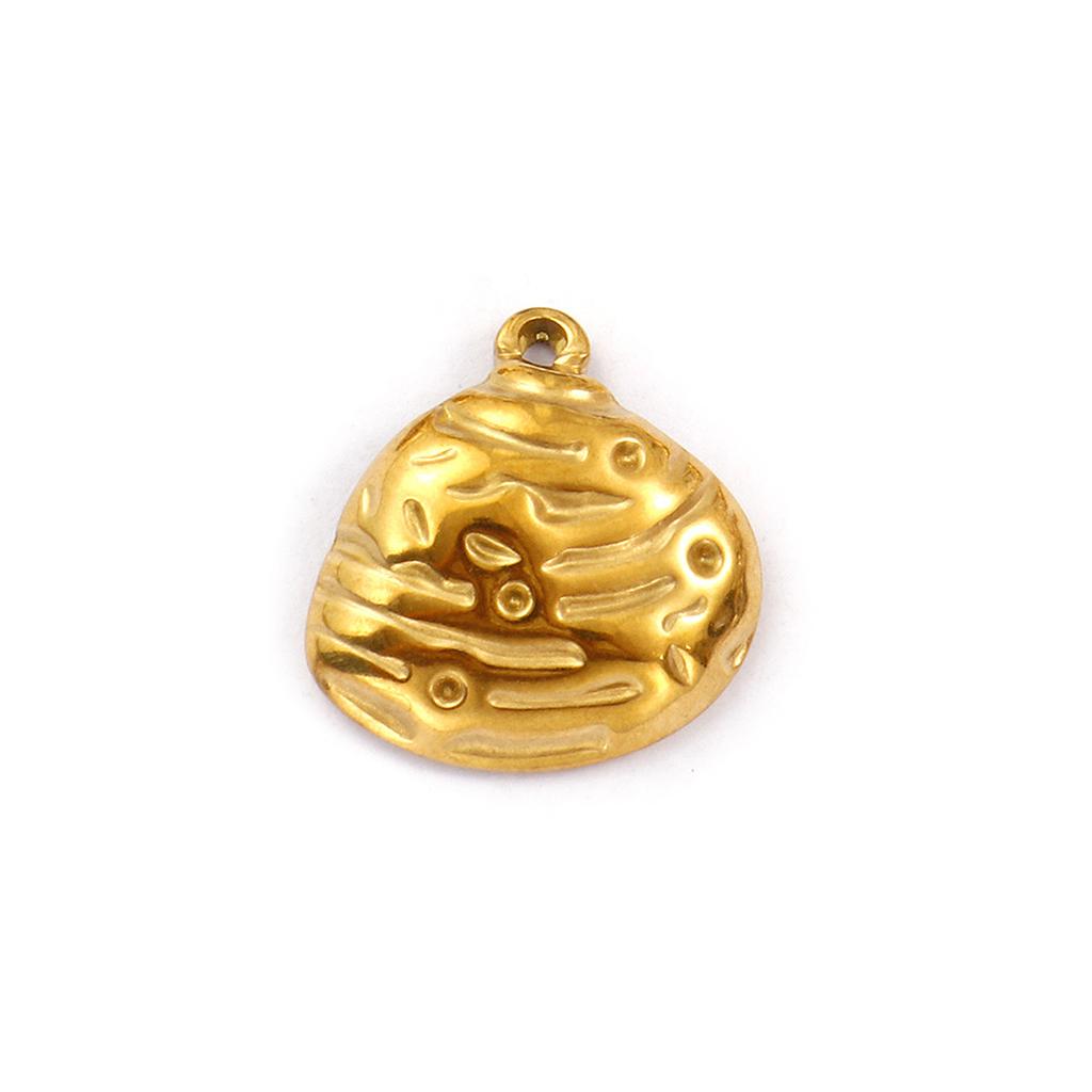 2 Piece 304 Stainless Steel Ocean Charms Shell Pendants For DIY Necklace Earrings Jewelry Making Findings