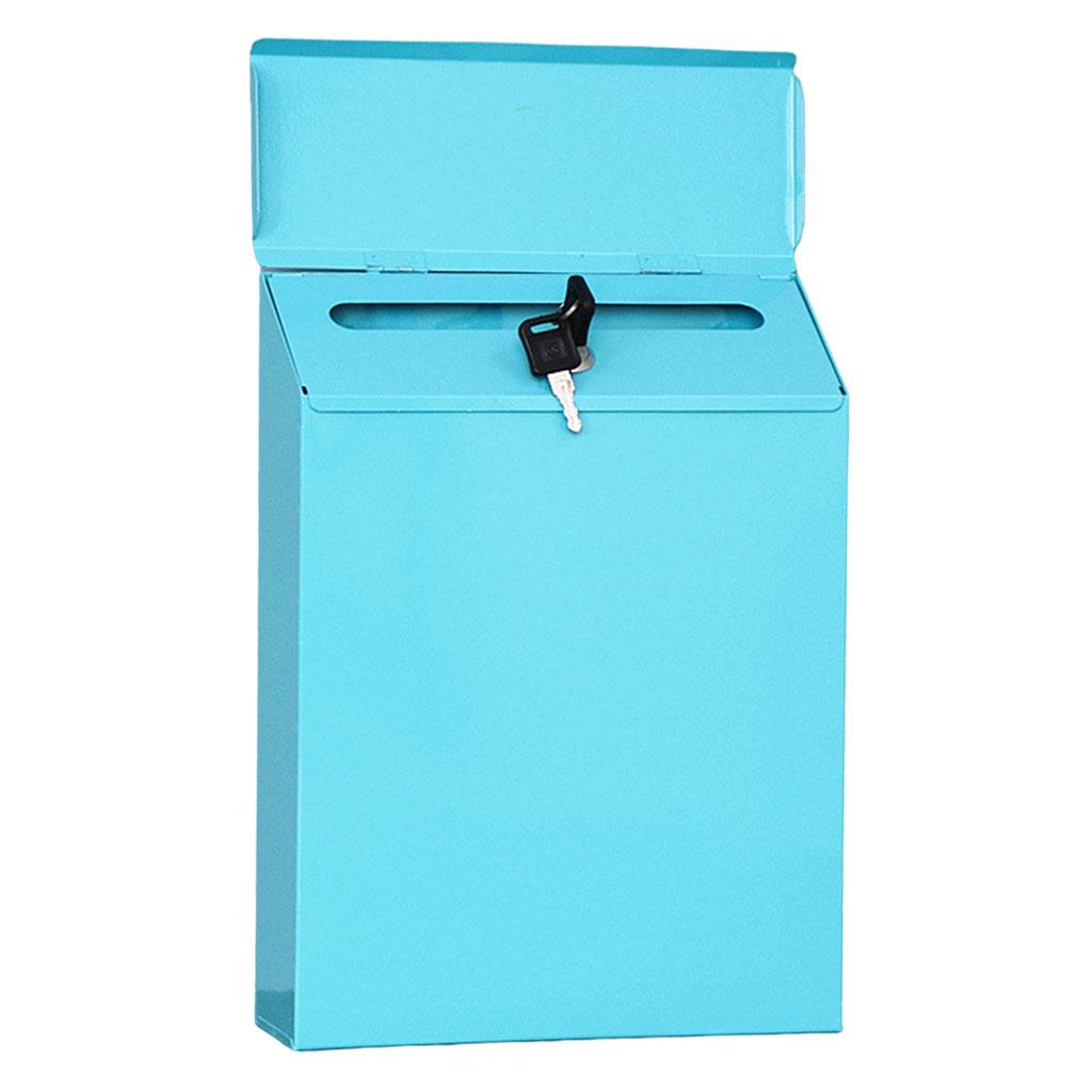 Hanging Security Wall Mounted Comment Suggestion Drop Box Durable Key Magazines Holder Postbox Case