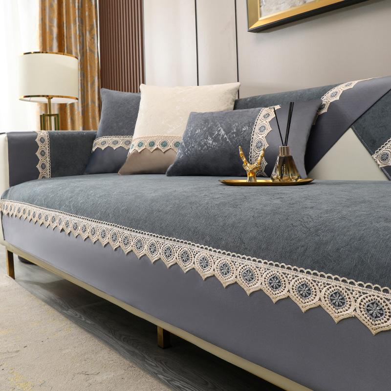 Chinese Anti-Slip Sofa Cushion Four Seasons Universal High-Grade Sofa Cover Cloth Affordable Luxury Style Sofa Cover All Wrapped Cover Cover