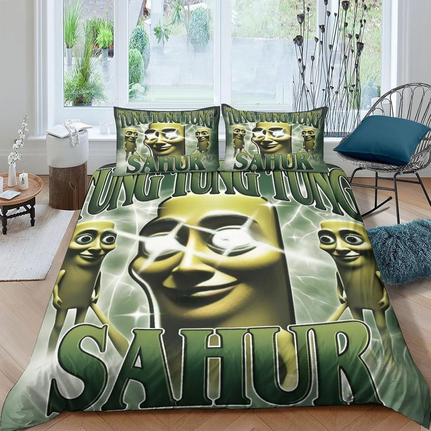 Tung Tung Sahur Gultasveļas Pārvalks 3D