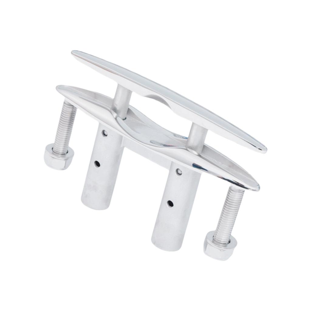Expandable Stainless Steel Boat Cleat Having Smooth Ergonomic Finish Ideal For Limited Areas On Vessels