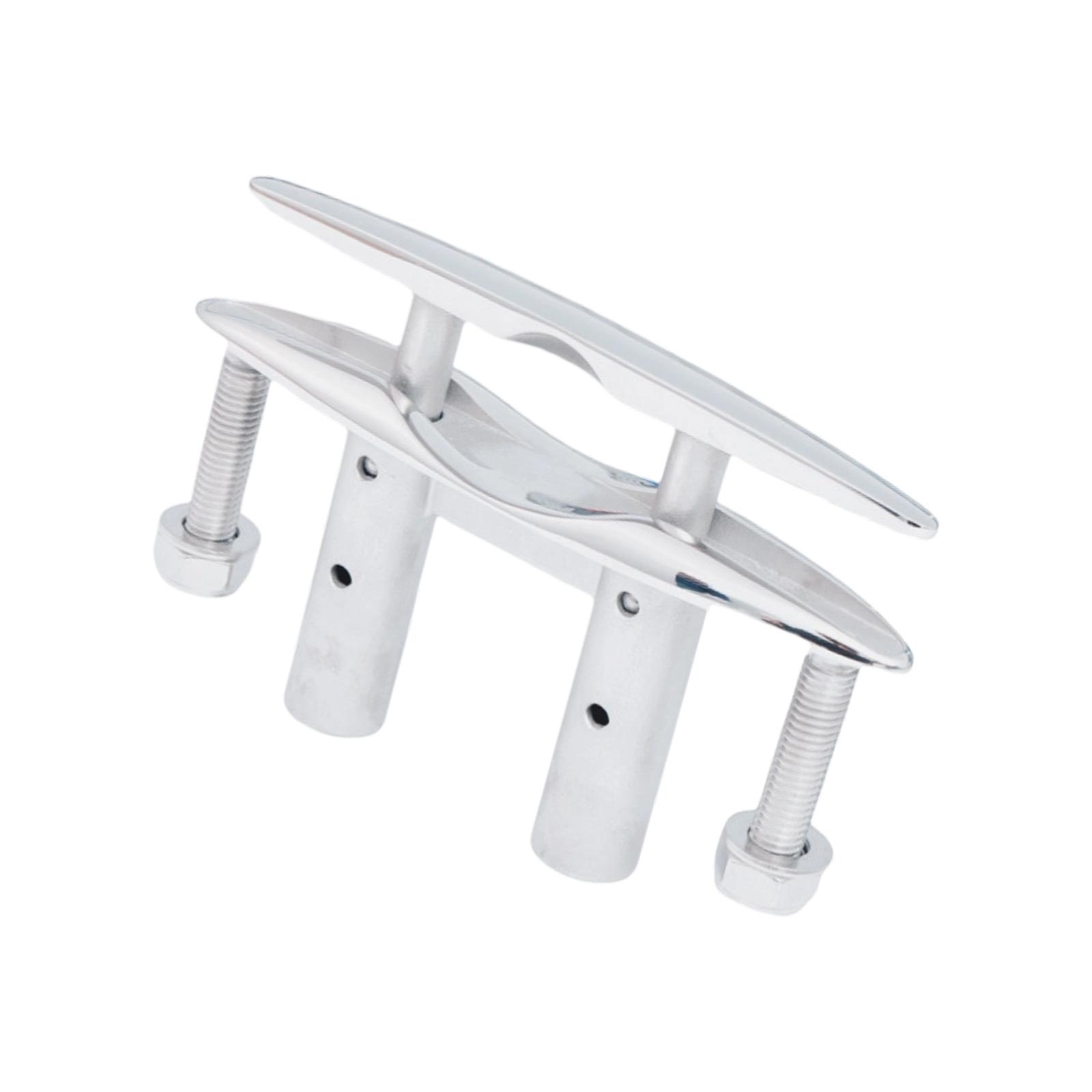 

Expandable Stainless Steel Boat Cleat Having Smooth Ergonomic Finish Ideal For Limited Areas On Vessels 8 inches