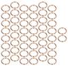 50Pcs Metal Rings 15x3mm Iron Material Sturdy Durable Multifunctional Exquisite O Rings MetalGold