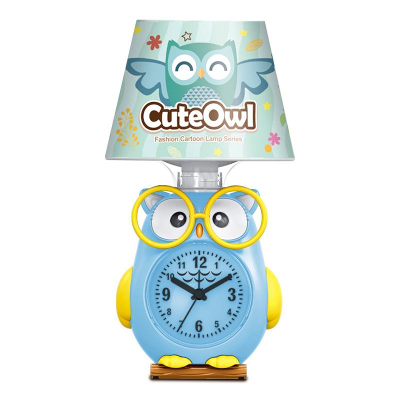 Creative stage cartoon owl lamp cartoon alarm clock student wake-up clock 10 stores daily general merchandise