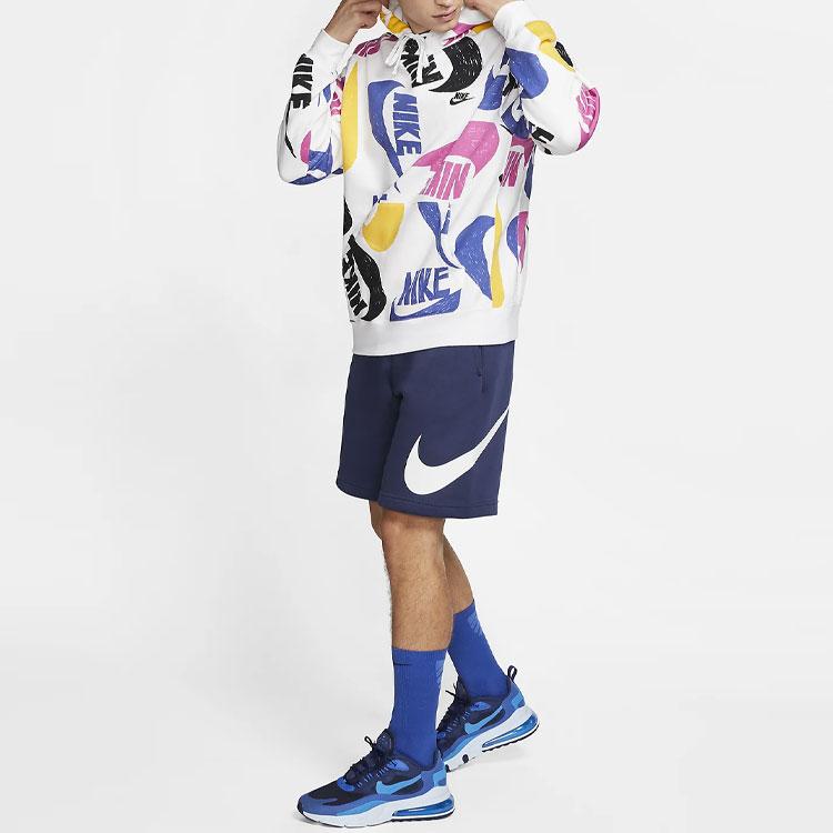 Nike Solid Color Brand Logo Drawstring Shorts Men shorts Navy BV2721-410