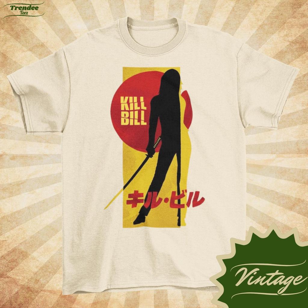 KILL BILL Filmplakat T-Shirt - Vintage Stil Unisex Grafik-T-Shirt