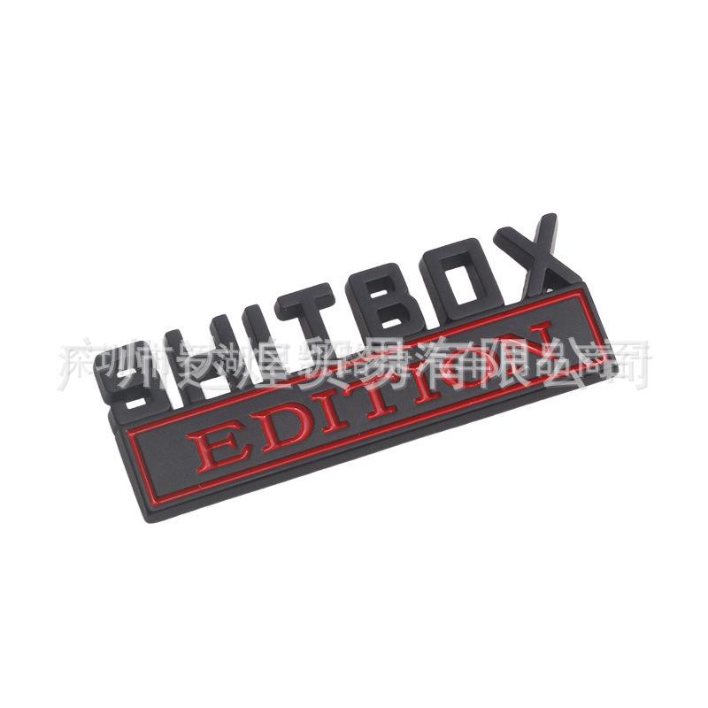 SHITBOX EDITION Kleines Metall-Auto-Logo-Plakette Aufkleber für neue Modelle
