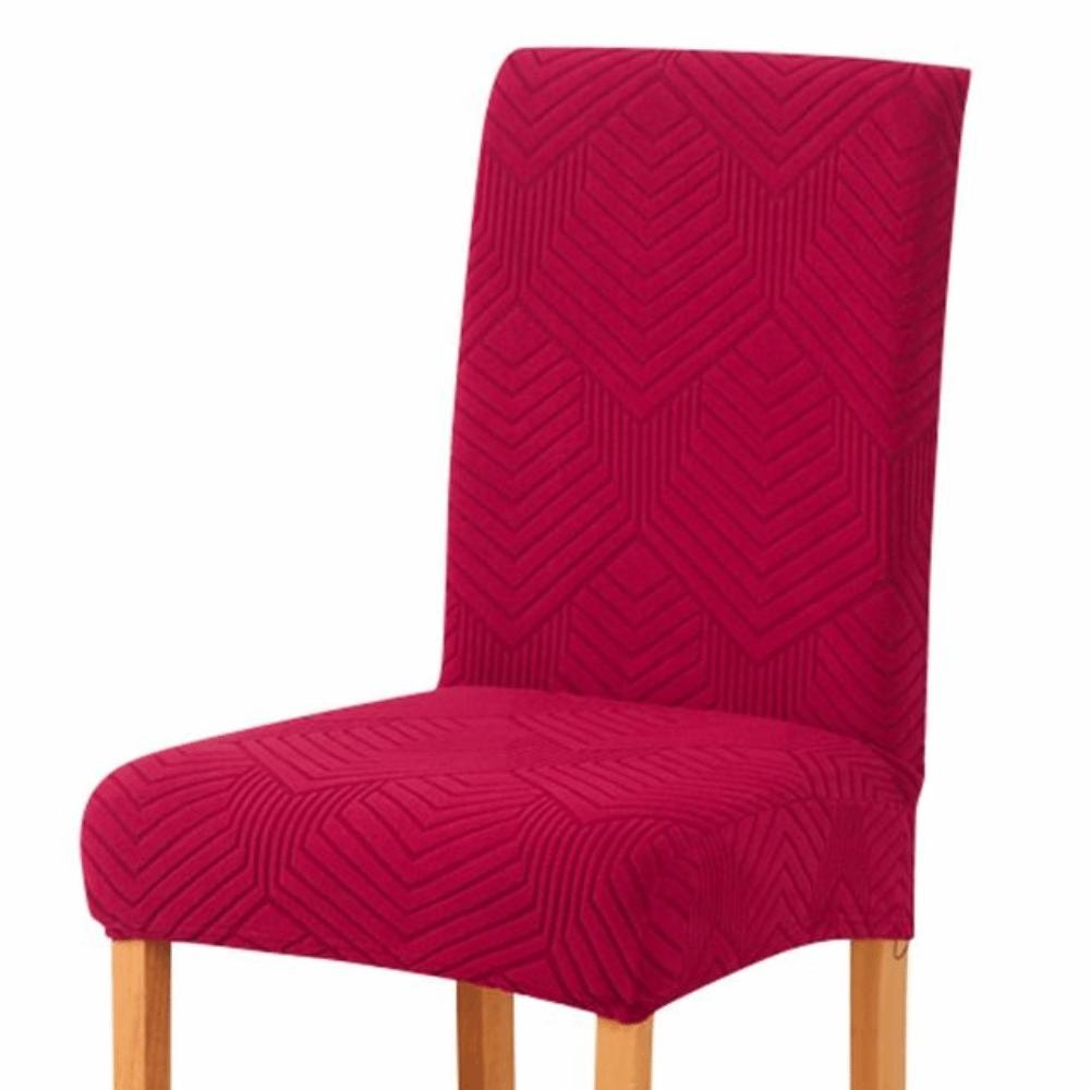 Durable Elastic Stretch Dining Chair Cover Waterproof Solid Color Seat Covers Dustproof Parson Chair Slipcovers Household