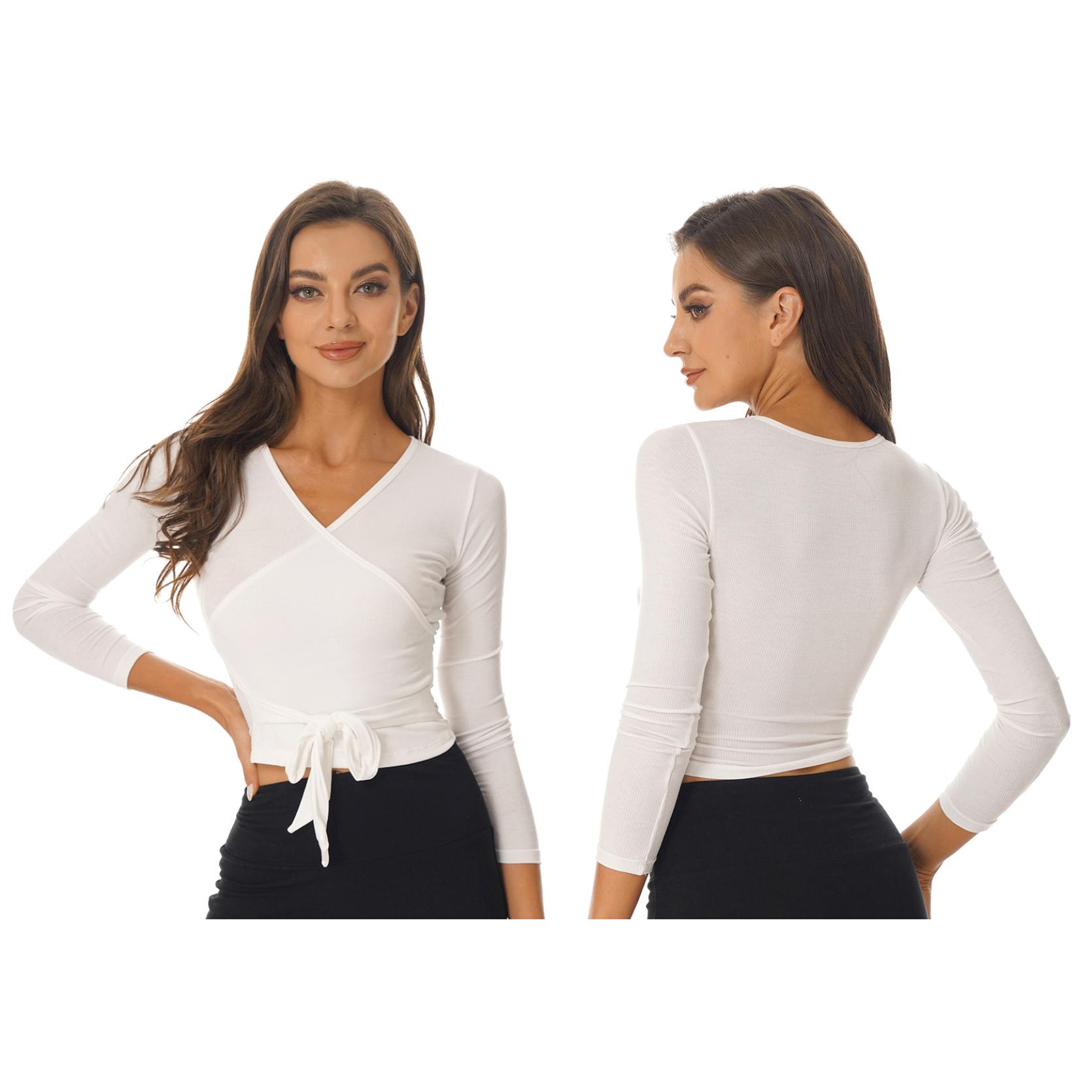 

Жіночий балетний кардиган з відкритою передньою частиною, танцювальна шаль, болеро з довгими рукавами, жакет з шальми, знизаними плечима, накидки S слонова кістка