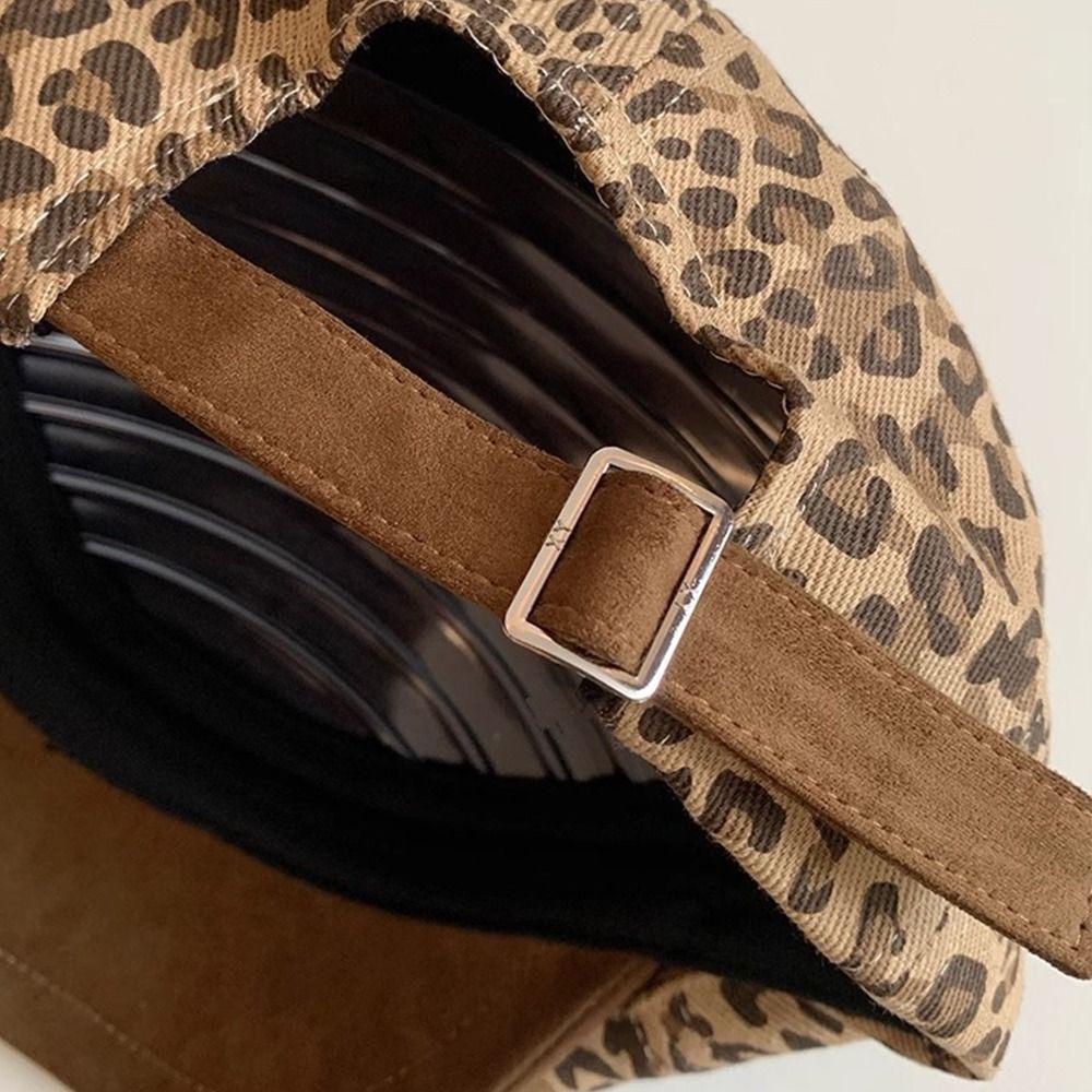 Vintage Leopard Newsboy Cap Y2k Painter Cap American Leopard Print Beret  Spicy Girls