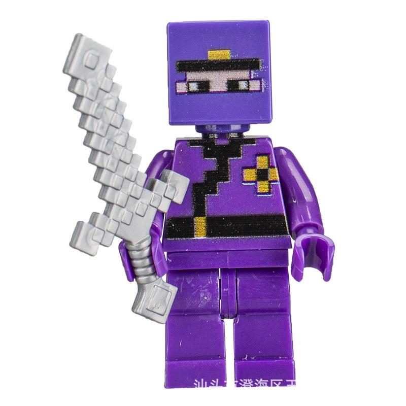 Ninja Warrior Superhero Doll With Weapon Single Building Block Assembly Toy