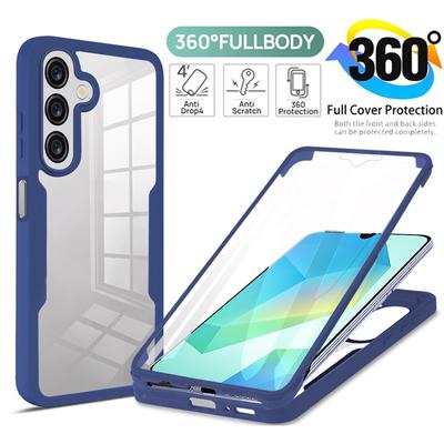 Carcasă de protecție completă 360° pentru Samsung Galaxy A16 A26 A36 A56, protecție ecran, huse de telefon pentru Samsung Galaxy S25 Ultra