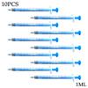 10PCS Transparent 1ml Syringe Without Needles For Industrial Adhesives Glue Soldering Plastic Pet Feed Syringe Tool