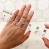 1/3Pcs Rhinestone Measuring Ruler Transparent Acrylic Round Oval Square Rhinestone Size Measurement Ruler Reference Template Jewelry Guide Ruler