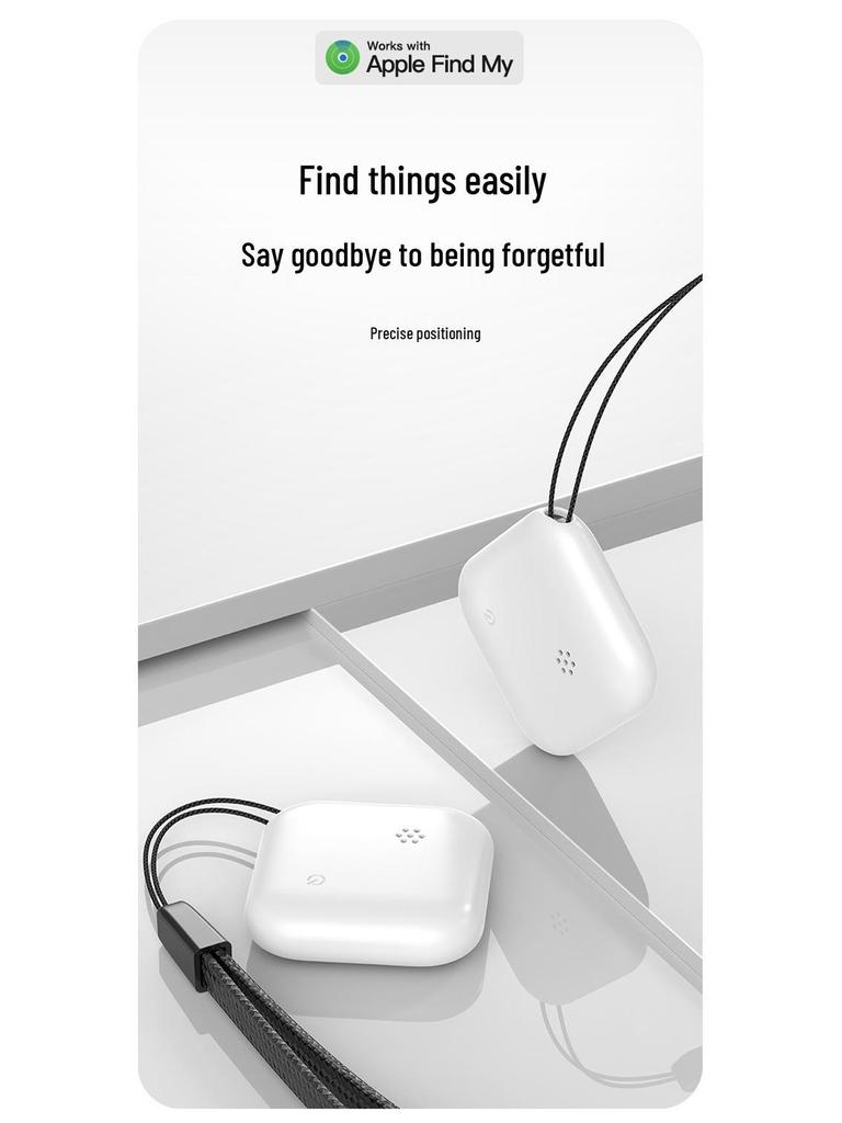 Compact Bluetooth Pet Tracker: Compatible with Apple Find My, Anti-Loss Device