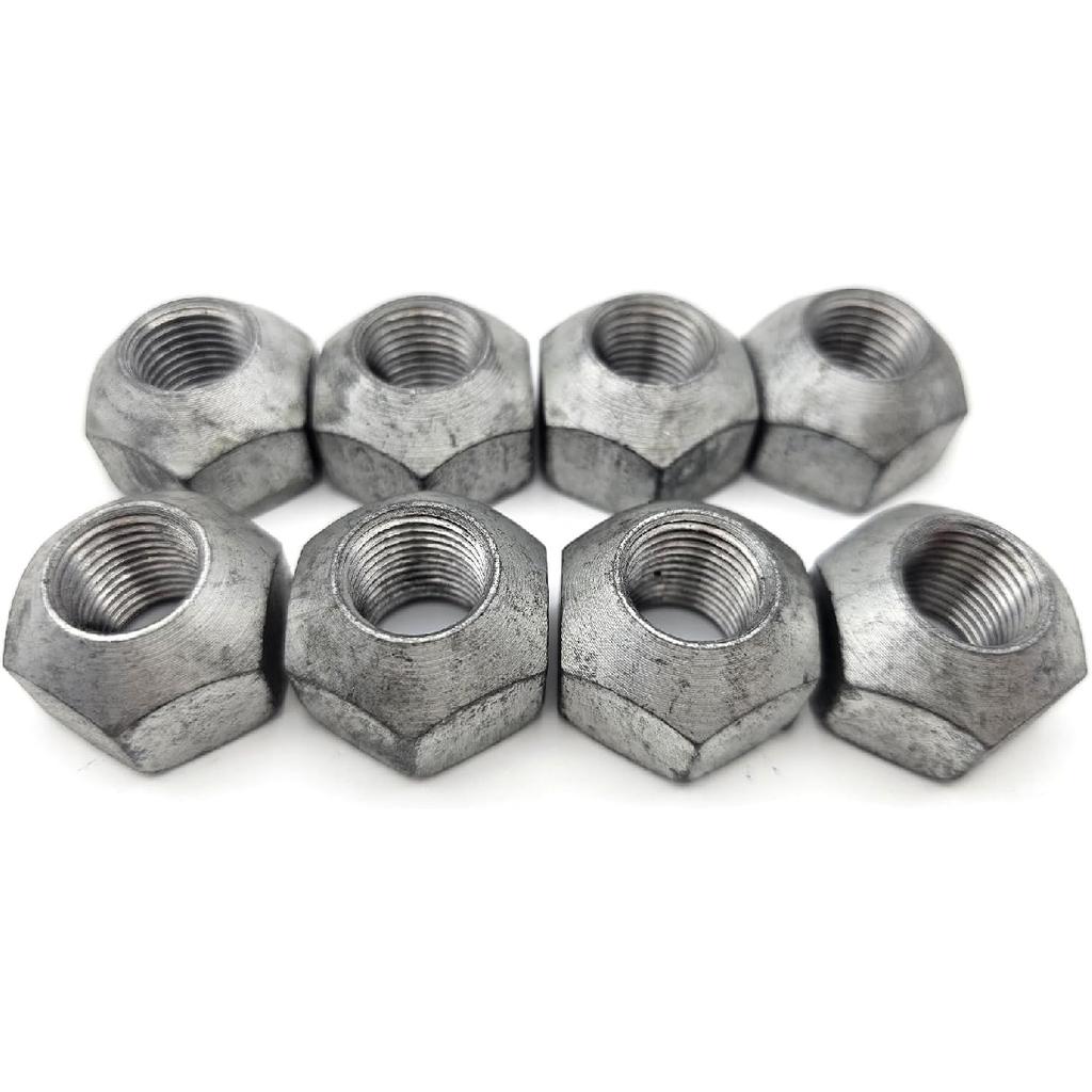 8PCS Wheel Nut Compatible with Bobcat 1213, 1600, 2000, 2400, 2410, 444M, 500, 520, 530, 533, 540, 542, 543, 553 S530, S550, S570, S590, S595, S630,
