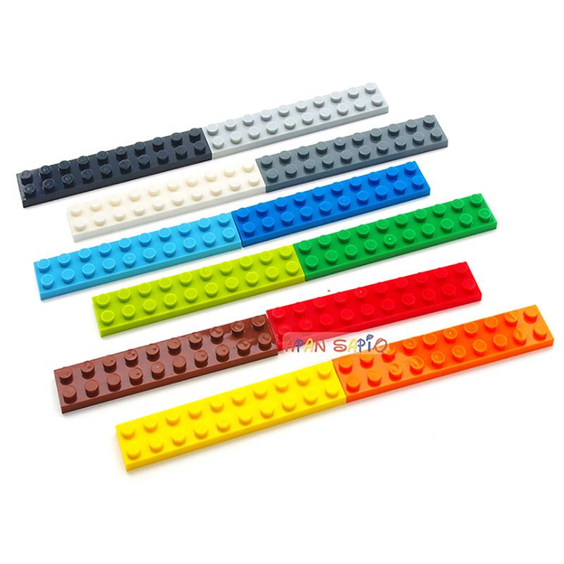 Non-Toxic 5Pcs/Lot Diy Blocks Building Bricks Thin 2X10 Educational Assemblage Construction Toys For Children Size Compatible With Brand