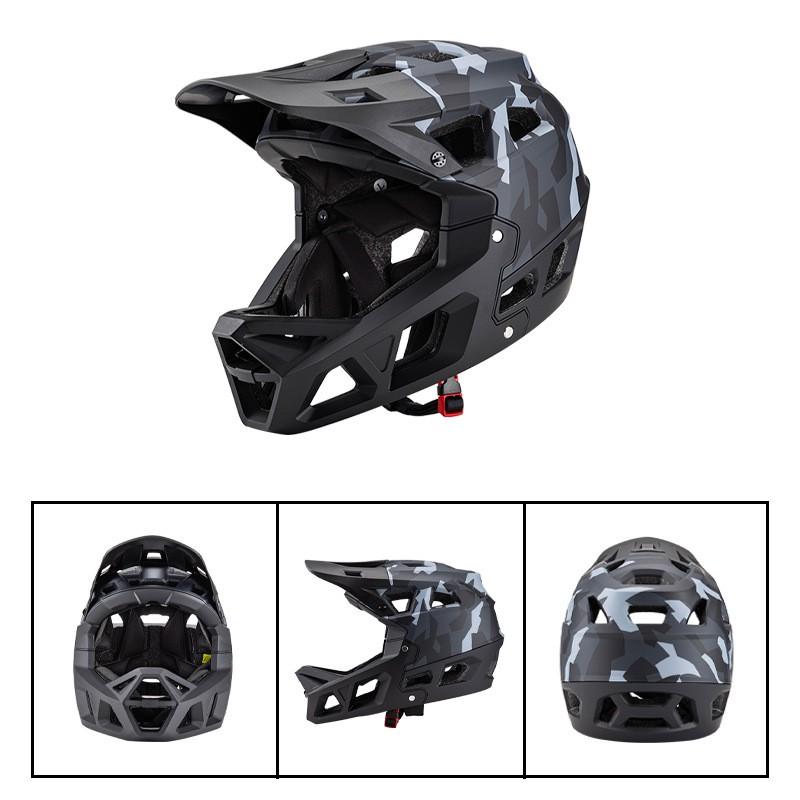 Adult Full Face Motocycle Helmet Off-Road Trail Riding Downhill Racing Enduro Dirt Bike Use Camo PCEPS Shell