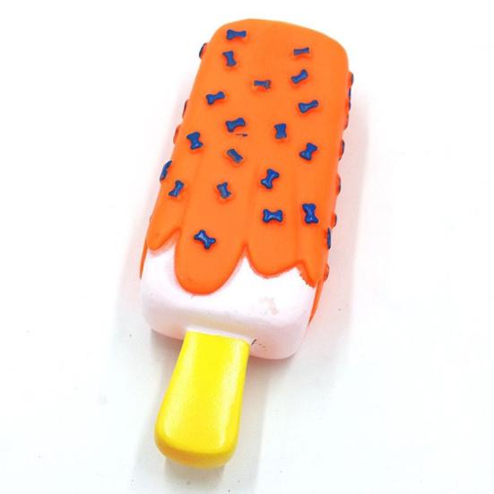 Stick Dog Chew Toy Bite Resistant Squeaky Simulated Ice Cream Pet Toy