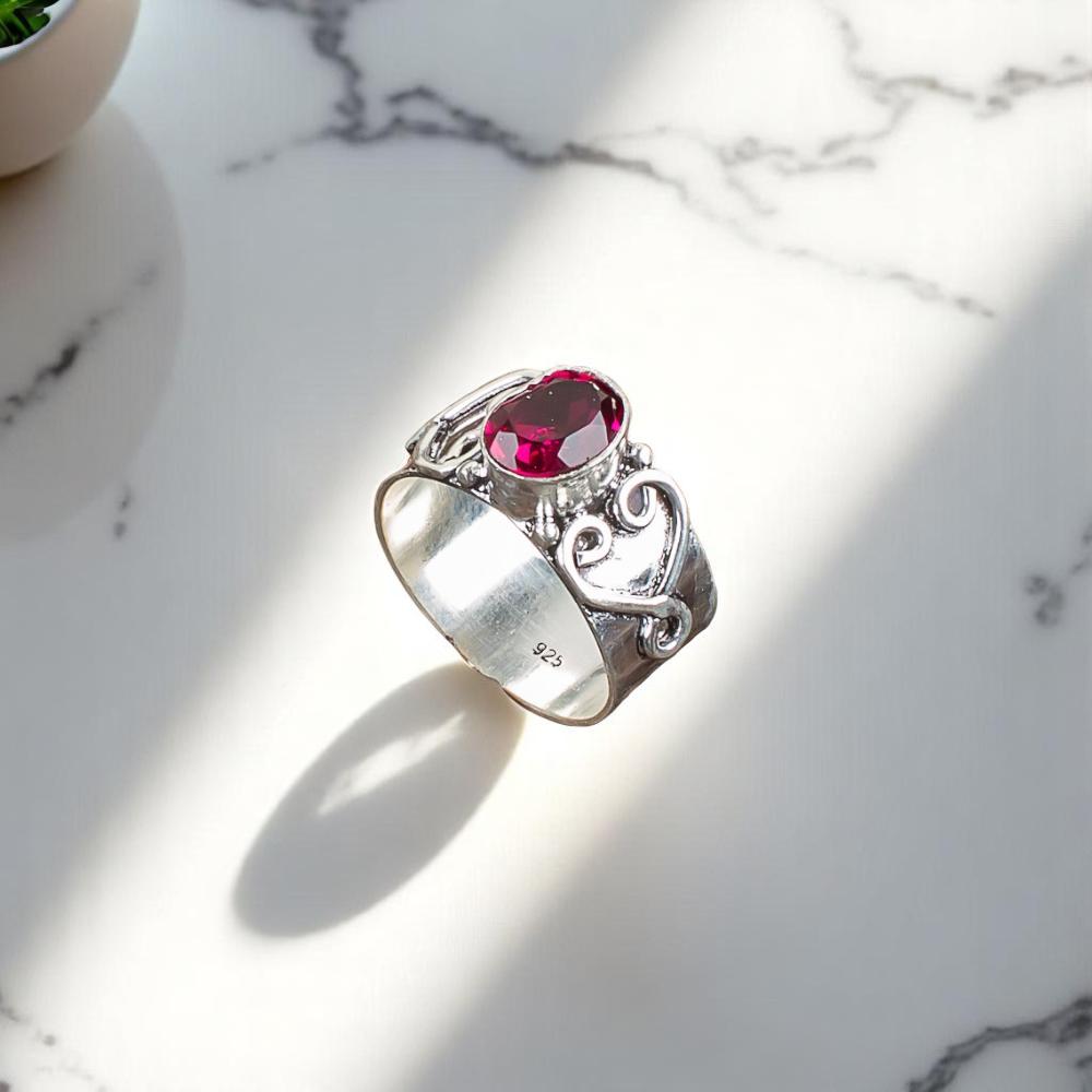 

Розовый рубеллит драгоценный камень 925 стерлинговое серебро ювелирные изделия ручной работы модное кольцо RR-16-17 13