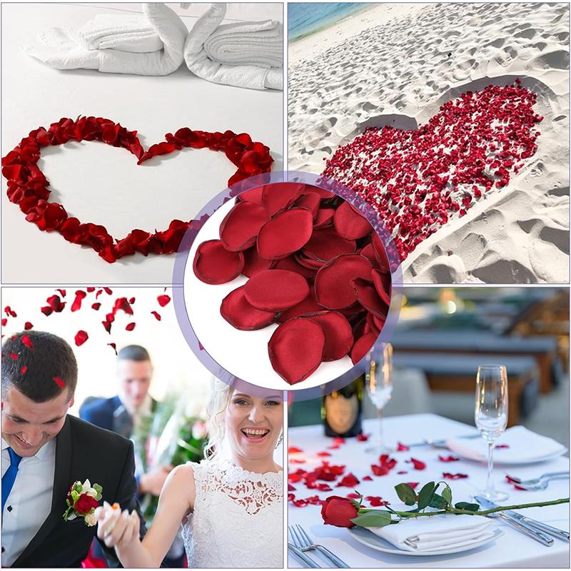 50/100/200Pcs 3.5cm Artificial Flowers Fabric Rose Petals Flower for Wedding Aisle Centerpieces Table Party Favors Home Decor