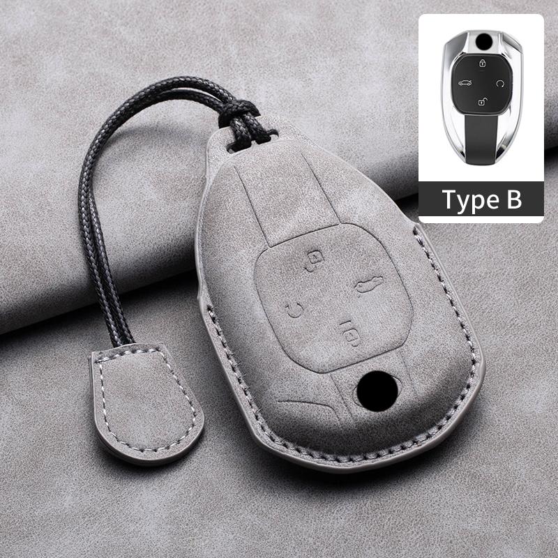 Leather Car Remote Key Case Cover For GAC Trumpchi GS4 GM8 GA3 GA6 SGS7 GA4 GS5 GS3 Legend GS8 Keychain Accessories