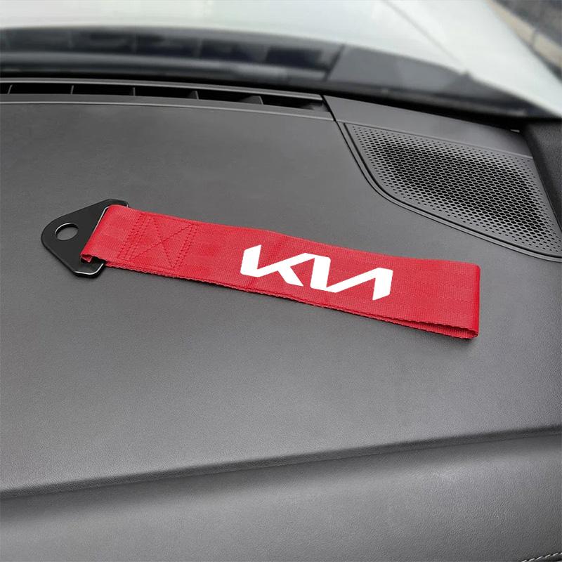 AANQ1 High-Strength Nylon Car Tow Strap Towing Bars Trailer Ropes Hook For KN Kia Rio Picanto Sportage Niro Morning Ceed Stonic Optima
