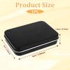 Rectangular Metal T with Lids, Black Small Box with Lid Hinged Tin Container Portable Storage Case Organizer for Home Jewelry, Cosmetic Tools, Gifts