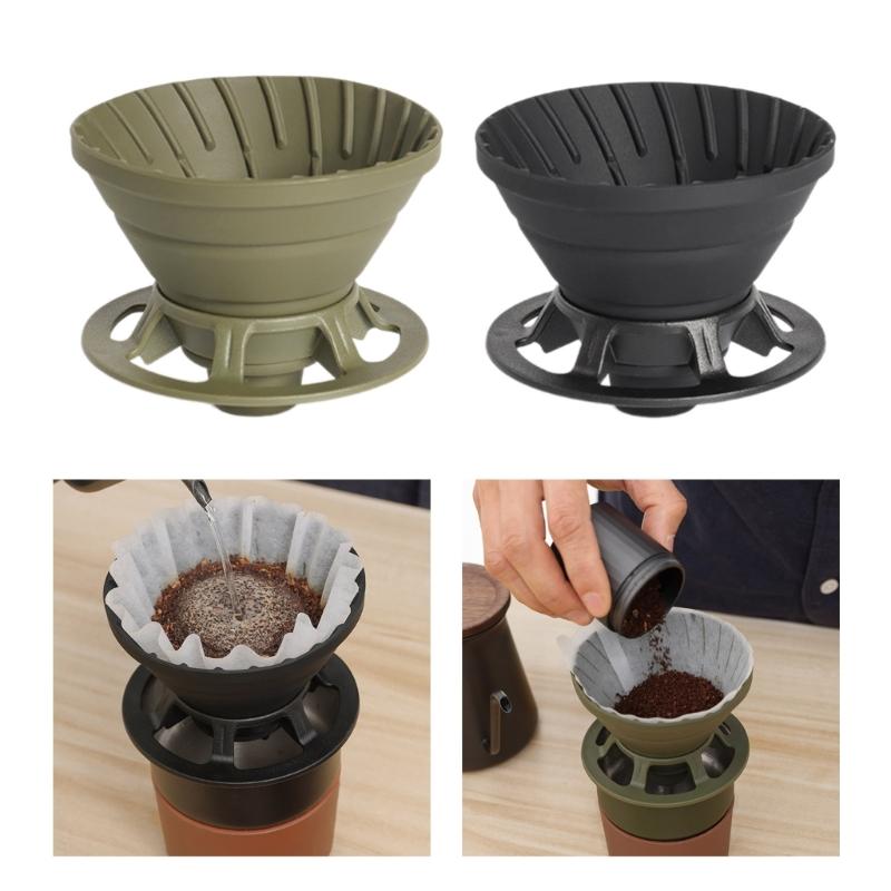 Silicone Coffee Drip Filter Cup Campings Coffee Drippers Foldable Coffee Filter