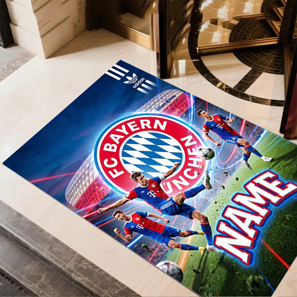 Bayern Munich Poster Area Rug Suitable for Hallway Kitchen Entryway Playrooms Antislip Carpet Anime Office Decor Perfect Gift for Friends & Family