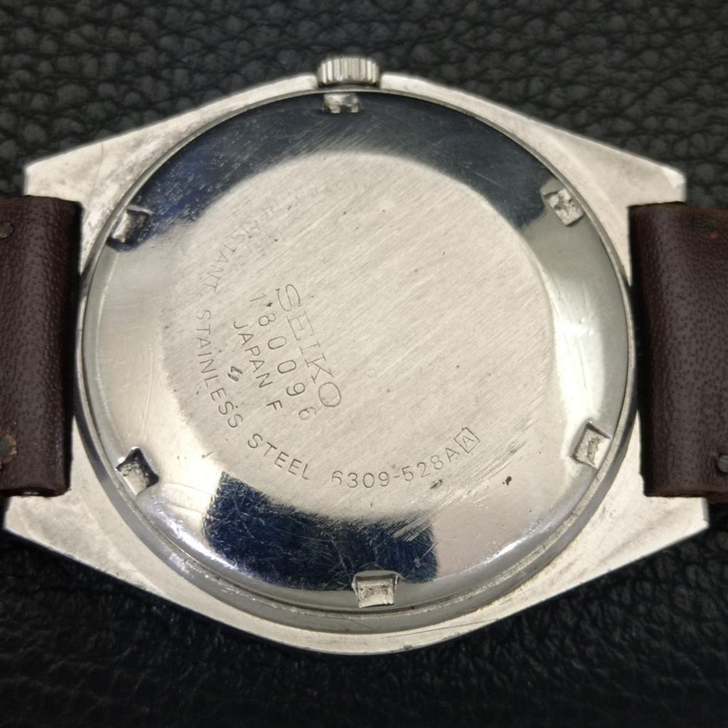 VINTAGE SEIKO 5 AUTOMATIC JAPAN 6309A MENS ORANGE COLOR DIAL WATCH A702711-1 R210-a702711