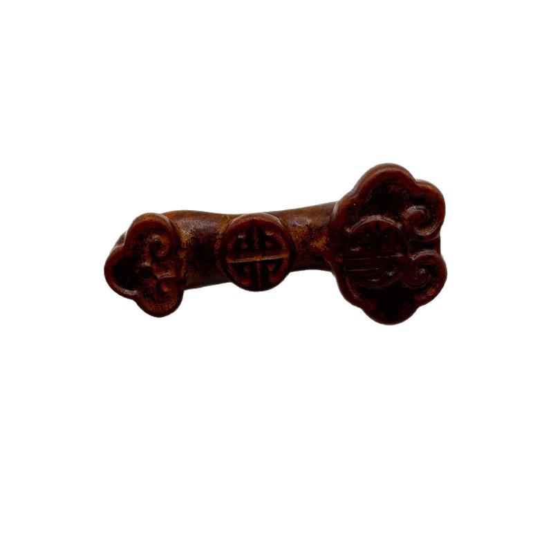 Live Antique Xiuyu Jade Plaque with Fu Character and Old-Style Craftsmanship