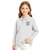 Girls' Long Sleeve Printed School Uniform Casual Top