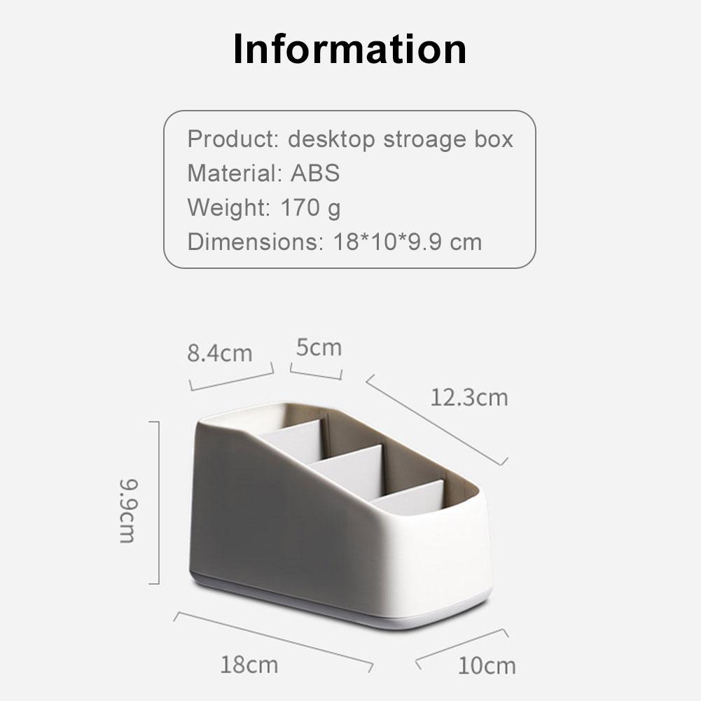 1PC Multi-function Plastic PP Desktop Storage Box Case 4 Grid Sub-grid Make up Cosmetic Holder Desk Pen Pencil Organizer