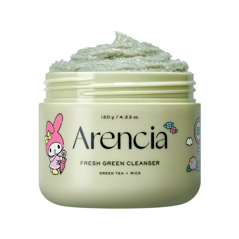 [my melody limited plan] arencia fresh green cleanser 120g(+rose hip 30g + card case)