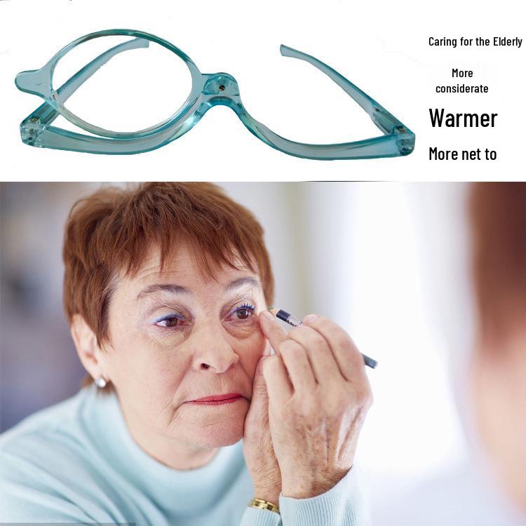 Women's Fashion Flip-Up Magnifying Makeup & Reading Glasses - Rotating Design