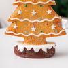15cm Resin Gingerbread Christmas Tree Figurines Holiday Decoration Accessories Xmas Gift Table Bookcase Room Decor Object Gifts