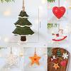 Christmas Resin Ornaments Set With Snowflake Star Heart For Holiday Decor