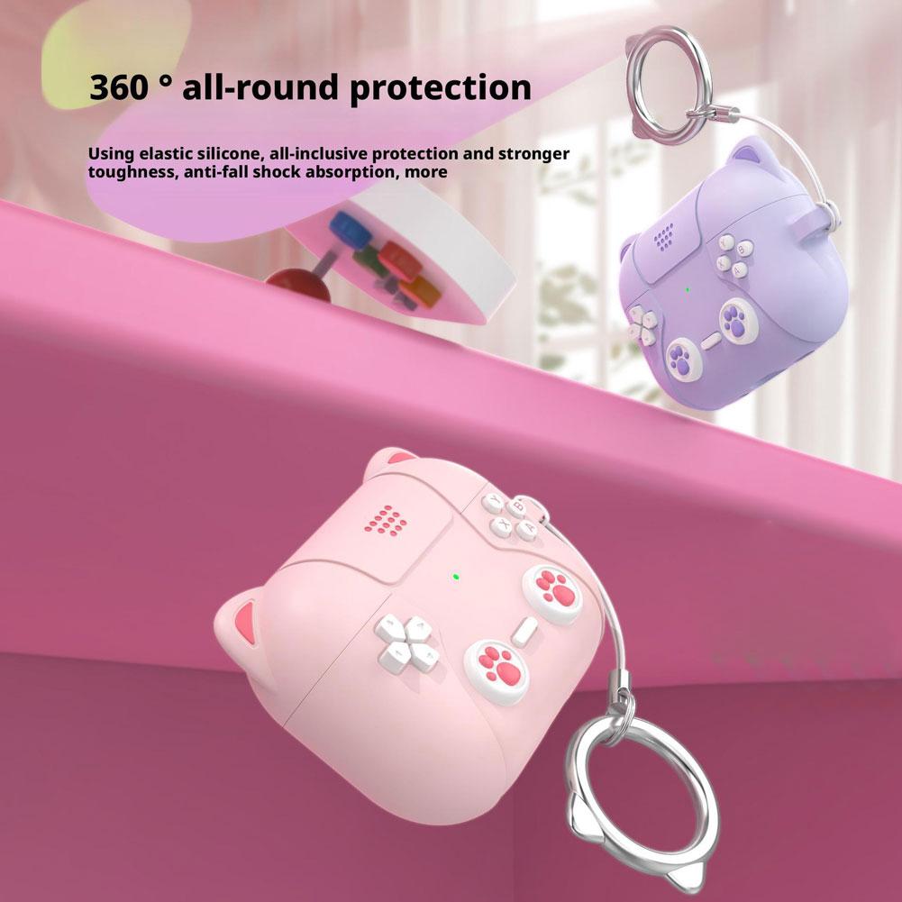 2025 For AirPods Pro 3 Case Anime Cat Wireless Charging Silicone Accessories Cover Cute Kawaii Protector For AirPods Pro 3 Case