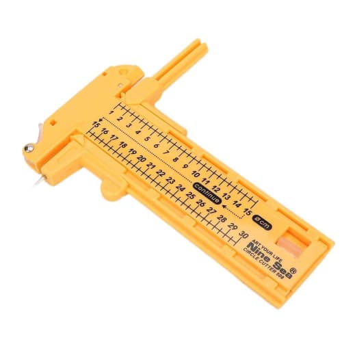 Gifleey Compass Circle Cutter, Rotary Compass Cutter, Adjustable 10-300mm, for Cutting Rubber, Paper, Leather, and Vinyl
