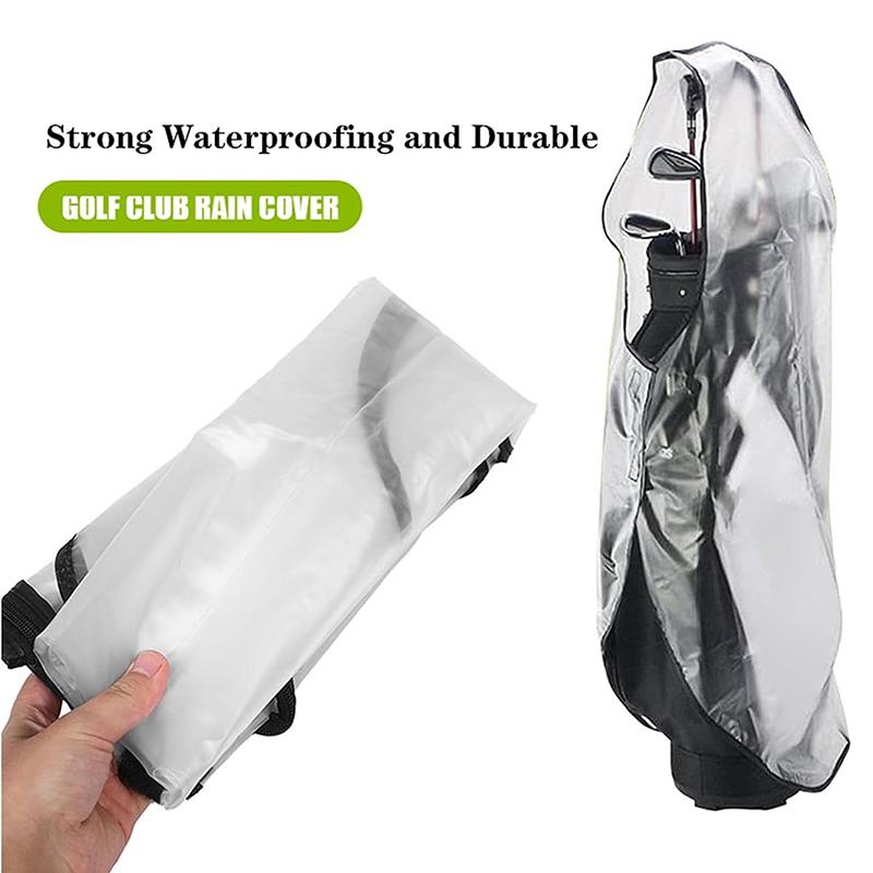 1 Stück Golftaschenabdeckung mit Reißverschluss Wasserdicht Große Kapazität Golfbag Regenschutz Langlebig Staubdicht Outdoor Golftaschenzubehör Platzzubehör