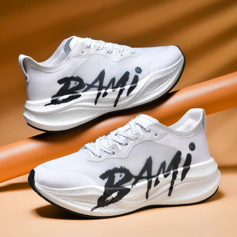 New Youth Running Shoes Men's and Women's Platform Carbon Board Casual Running Shoes Lightweight Sports Shoes One Piece 2025