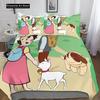 3D Print Anime Heidi, Girl of the Alps Bedding Set Single Twin Full Queen King Size Bed Set Adult Kid Bedroom Duvet cover Sets