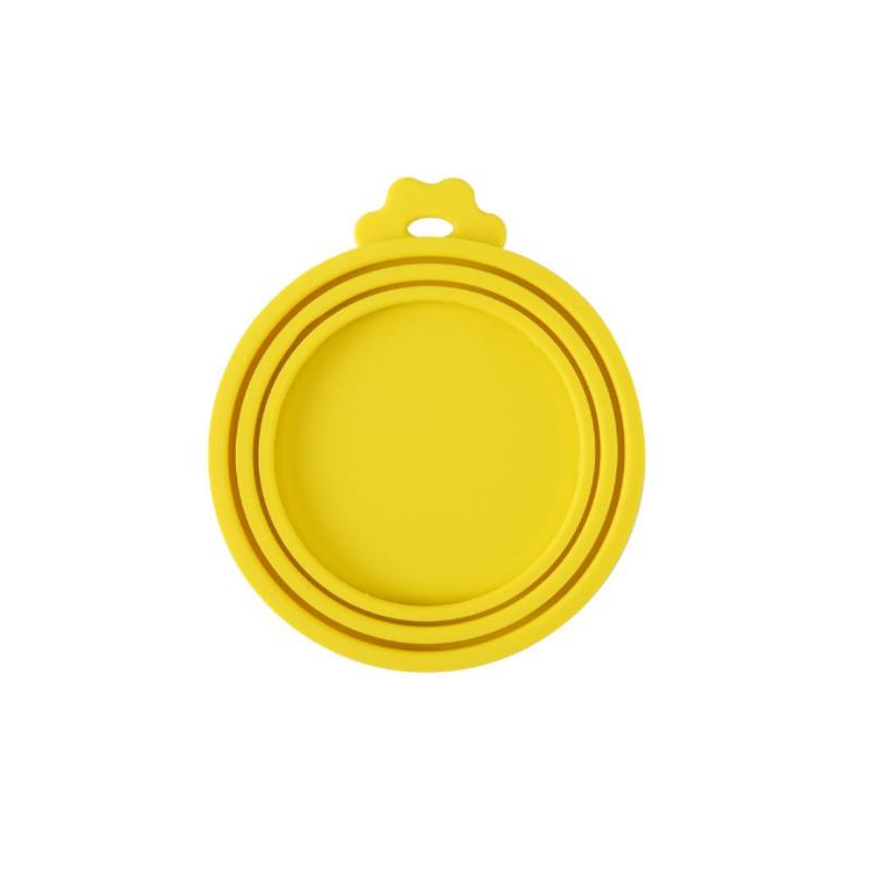 

1 многоразовая силиконовая крышка для емкостей для домашних животных, не содержит BPA, подходит для большинства размеров банок для собак и кошек — сохраняет еду свежей, предотвращает появление запахов бактерий жёлтый