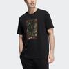 Adidas Neo Camouflage Print Sports T-shirt Men Tops Black HE7946