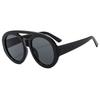 Retro Double Beam Large Frame Toad Mirror Fashion Women's Summer Sun Shading Eyeglasses UV400 Gafas De Sol
